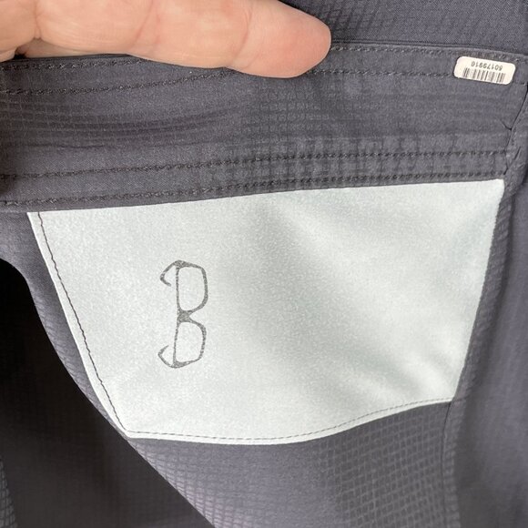 Ariat Tek Button Down Shirt Mens Med Gray Performance Heat Series Button Up - Picture 9 of 14